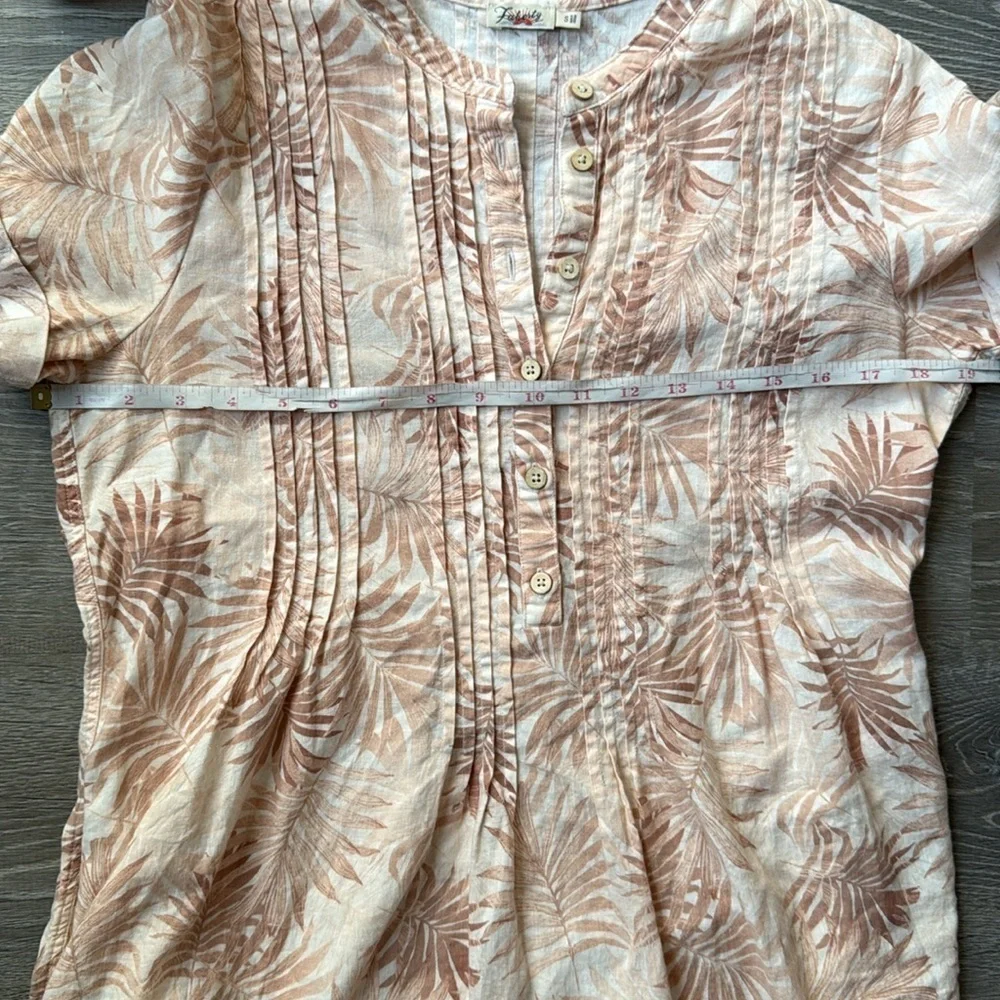 Faherty Gemina Linen Dress Small